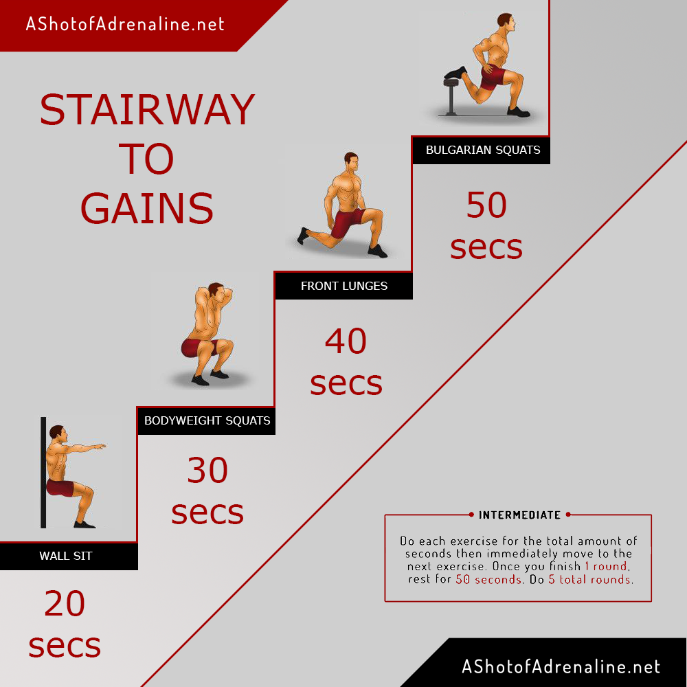 the stairway to gains calisthenics workout