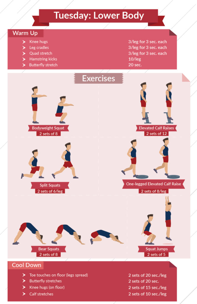 level 1 lower body infographic